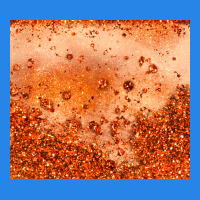 Orange Glitter Tumbler Premium Hoodie | Teevron