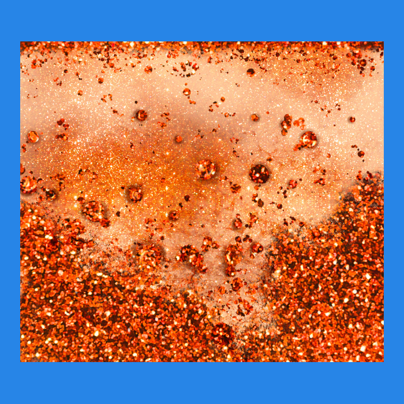 Orange Glitter Tumbler Premium Hoodie by JahusDesignShop | Teevron