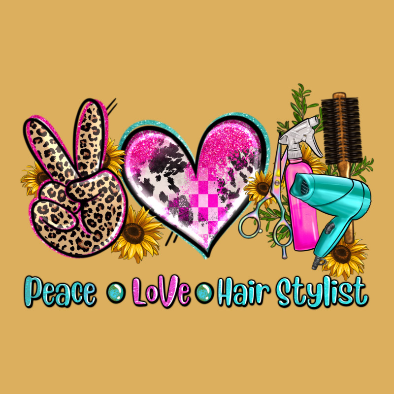 Peace Love Hair Stylist Premium Hoodie by AdoDesignShop | Teevron