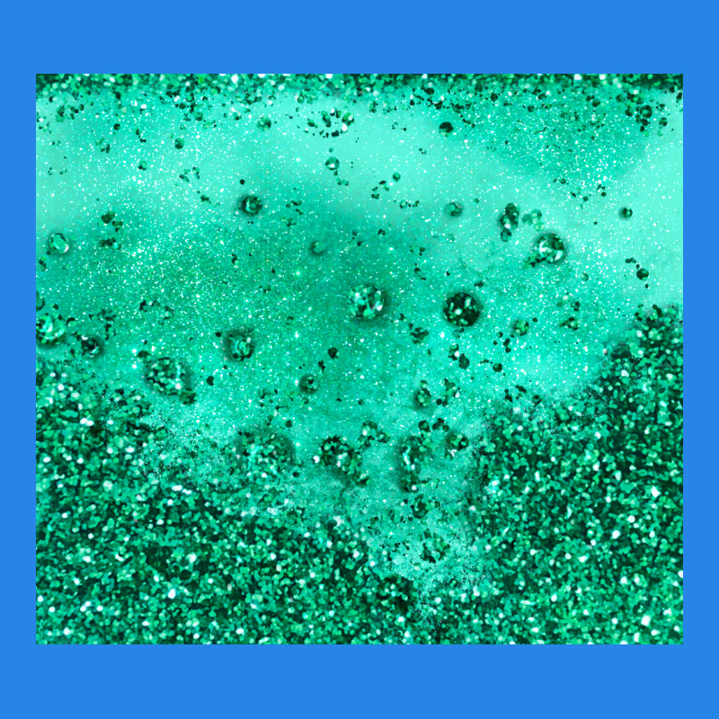 Green Glitter Premium Hoodie by JahusDesignShop | Teevron