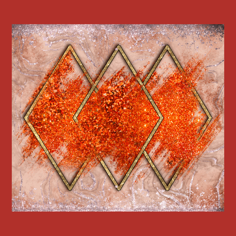 Orange Glitter Premium Hoodie by JahusDesignShop | Teevron