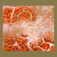 Orange Glitter Premium Hoodie | Teevron