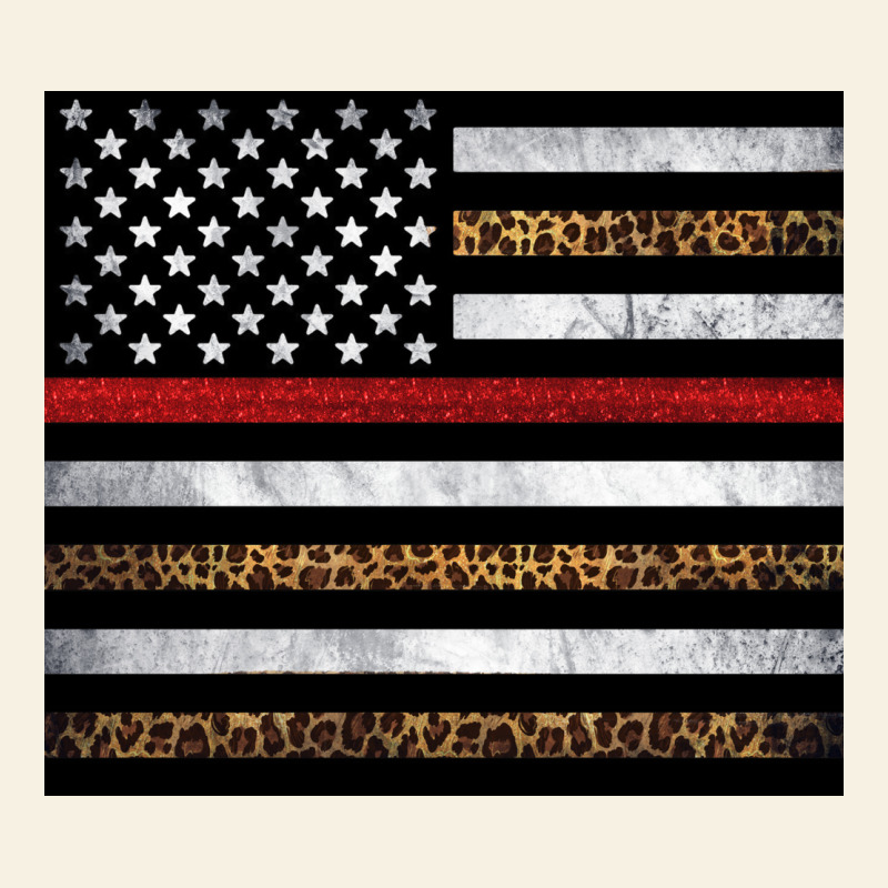 Thin Red Line American Flag Leopard Vintage Tee by Artiststas | Teevron