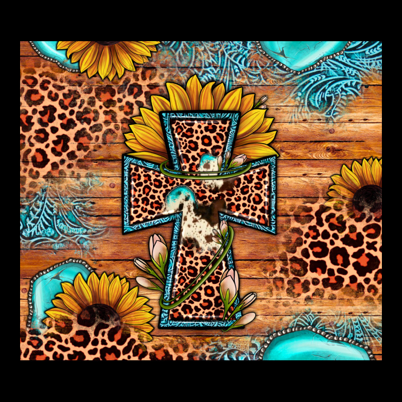 Leopard Cross Sunflower Urban Hoodie by JahusDesignShop | Teevron