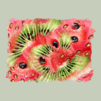 Watermelon Strawberry Kiwi Background Long Sleeve Tee | Teevron