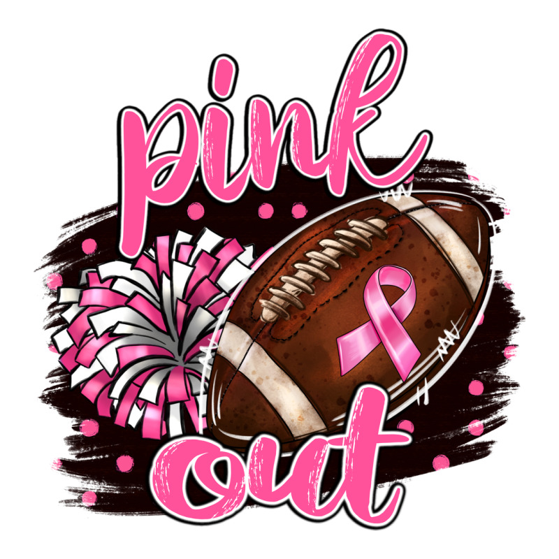 Pink Out Football Ladies Tee by BarkalooDesign | Teevron