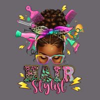 Hair Stylist Afro Messy Bun Premium Sweatshirt | Teevron