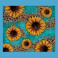 Sunflower Turquoise Glitter Premium Hoodie | Teevron