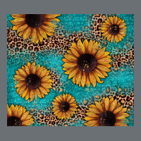 Sunflower Turquoise Glitter Premium Hoodie | Teevron