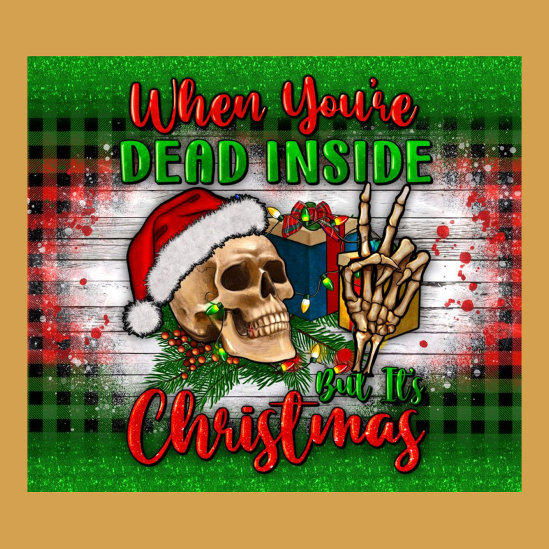 When You’re Dead Inside But It's Christmas Tumbler Urban Hoodie by BundleAndBundleShop | Teevron