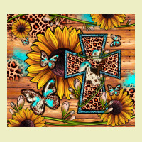 Cross Sunflower Butterfly Urban Hoodie | Teevron