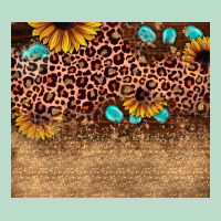 Leopard Glitter Sunflower Gemstone Premium Hoodie | Teevron