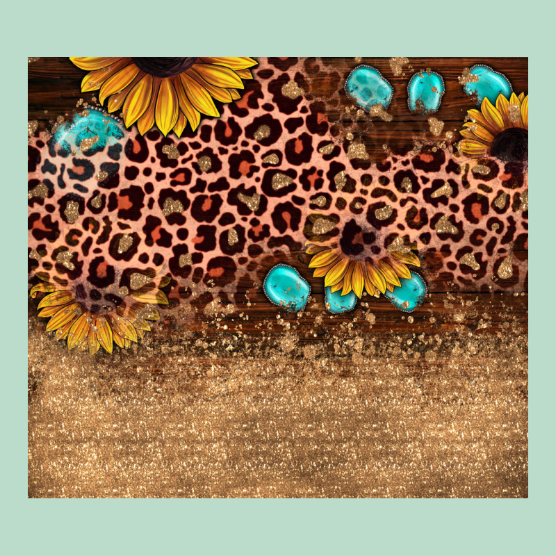 Leopard Glitter Sunflower Gemstone Premium Hoodie by JahusDesignShop | Teevron