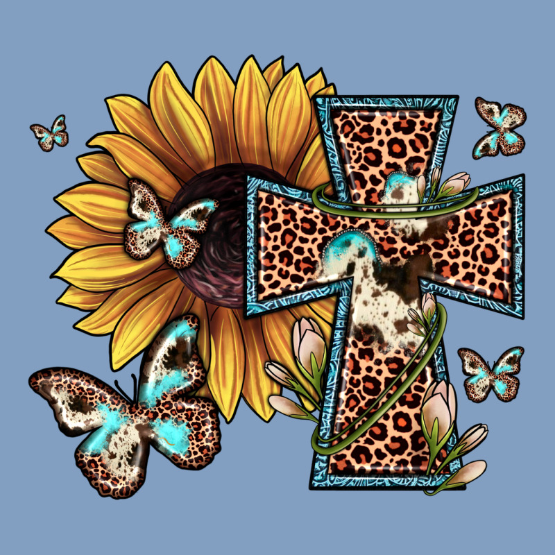 Leopard Cross Sunflower Butterfly Urban Hoodie by JahusDesignShop | Teevron
