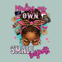 Minding My Own Small Business Afro Messy Bun Premium Sweatshirt | Teevron