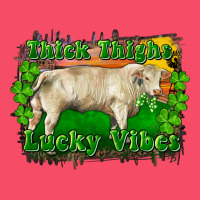 Thick Thighs Lucky Vibes Charolais Bull Premium Sweatshirt | Teevron