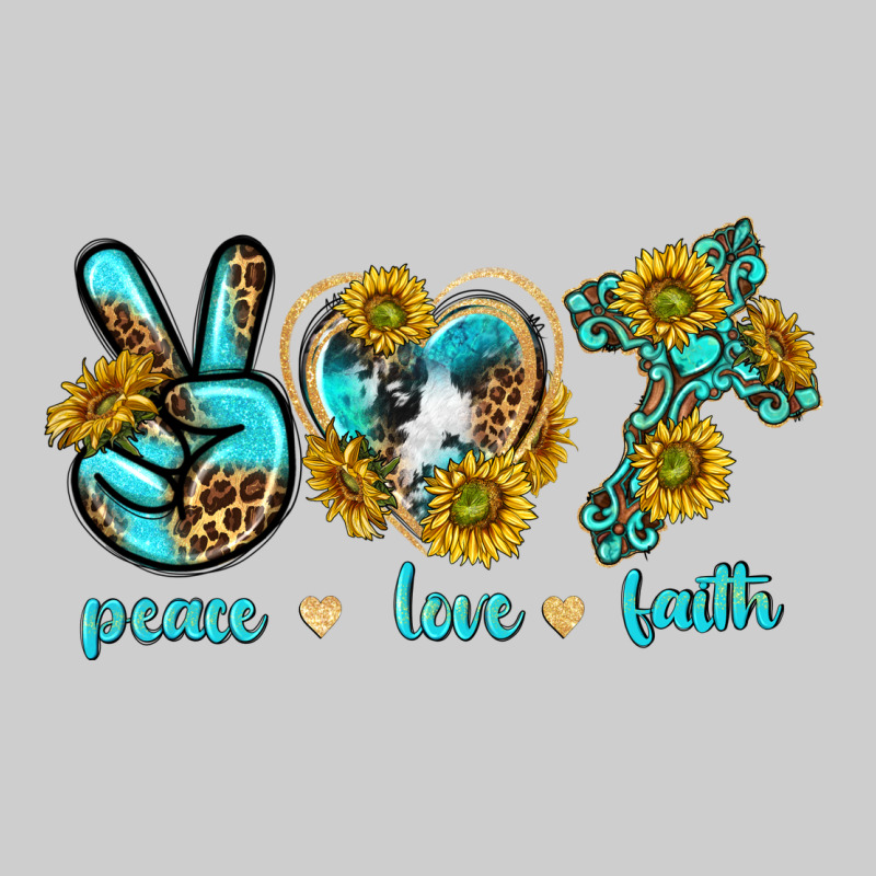 Peace Love Faith Premium Sweatshirt by texasbilliewilder | Teevron