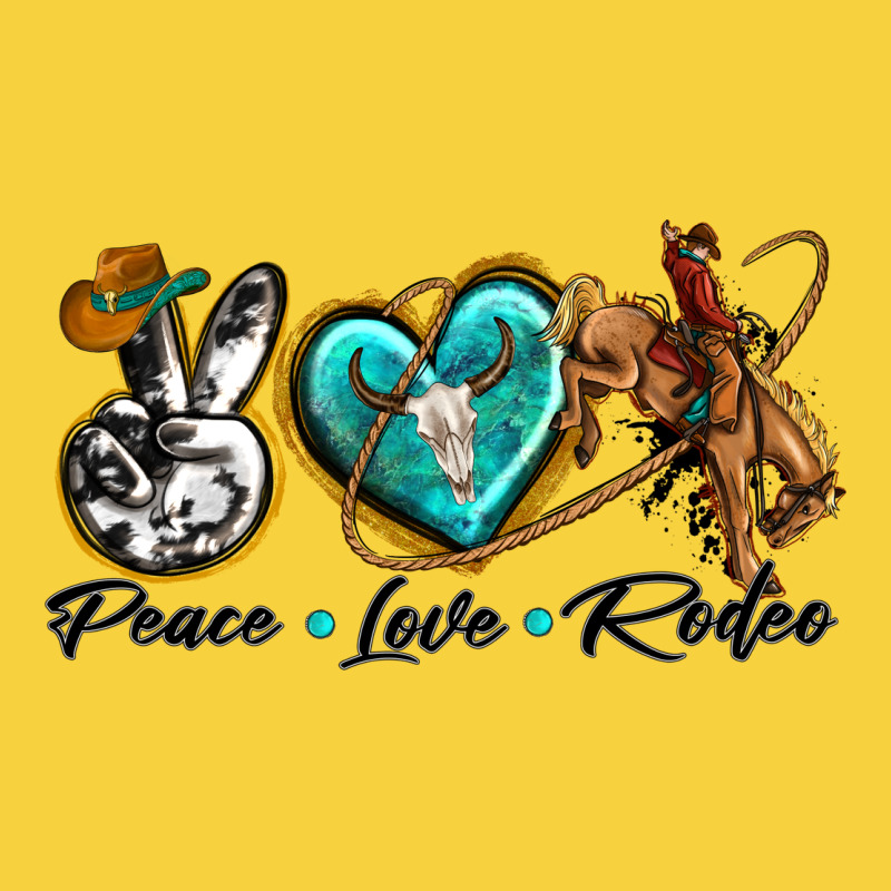 Peace Love Rodeo Premium Sweatshirt by texasbilliewilder | Teevron
