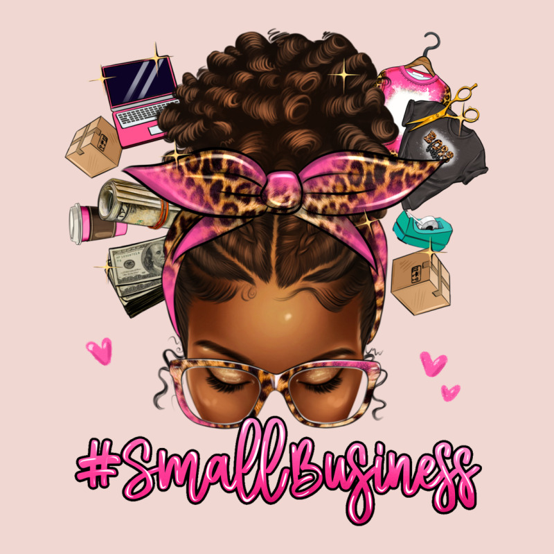 Small Business Afro Messy Bun Premium Sweatshirt by texasbilliewilder | Teevron