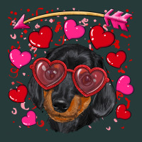 Valentine's Day  Dachshund Puppy Premium Sweatshirt | Teevron