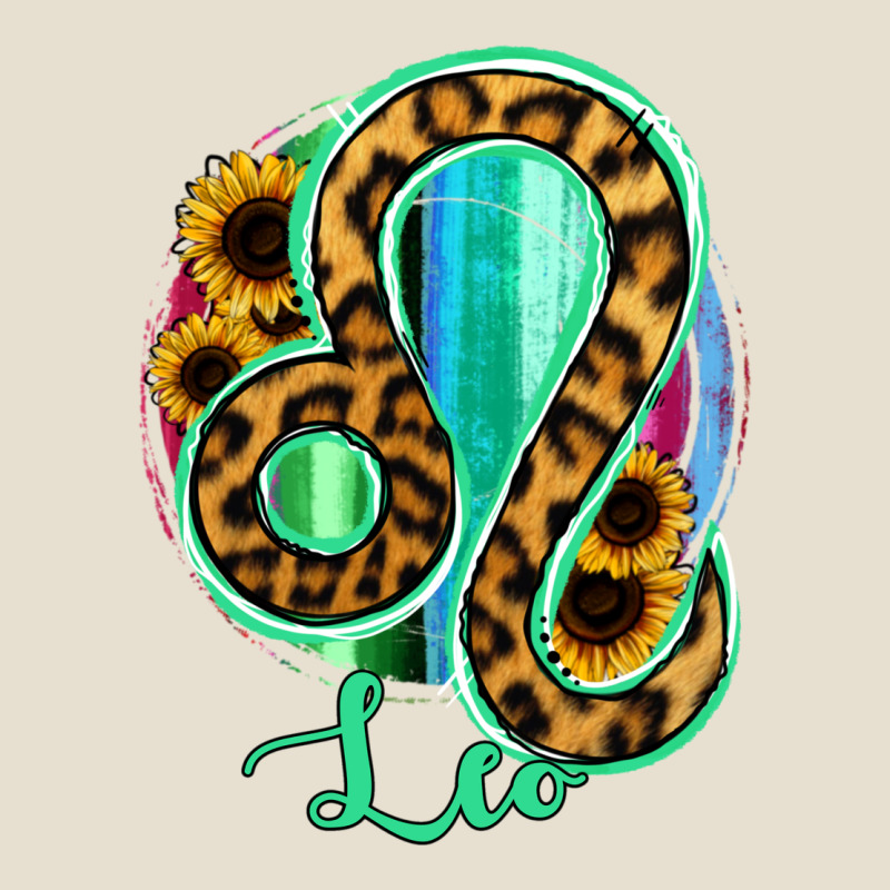 Leo Zodiac Sign Sunflower Leopard Serape Urban Heavy Tee by RanaPortraitStore | Teevron