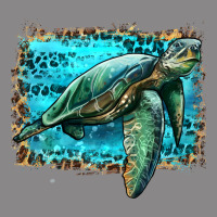 Sea Turtle With Background Vintage Tee | Teevron