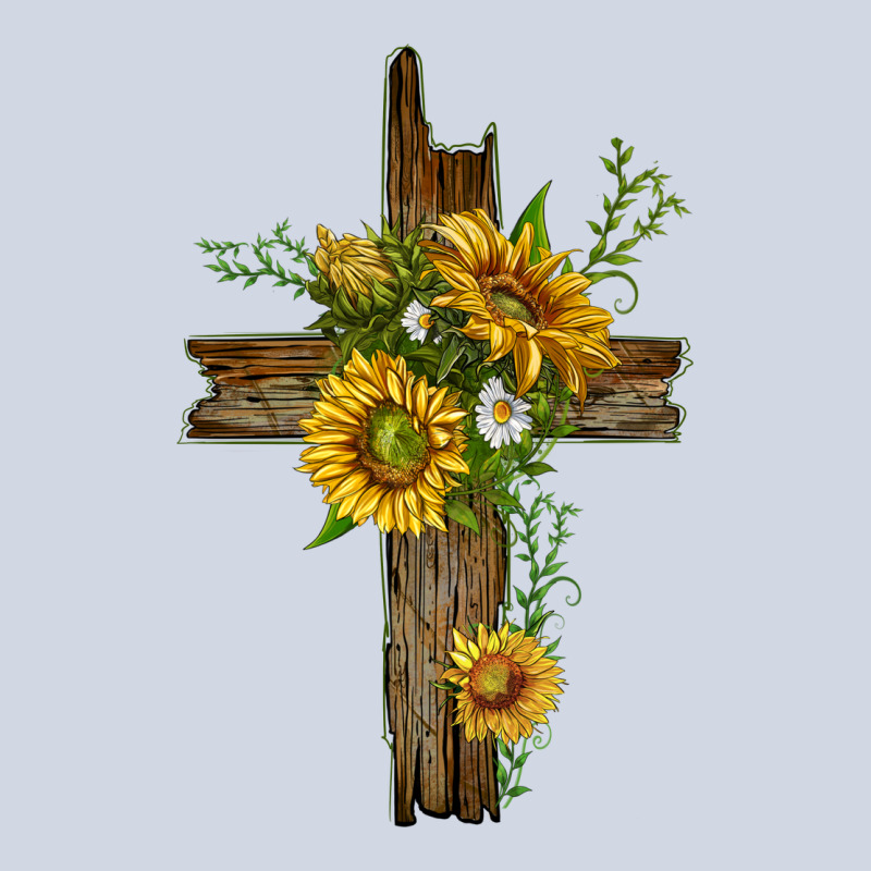 Sunflower Cross Premium Sweatshirt by texasbilliewilder | Teevron