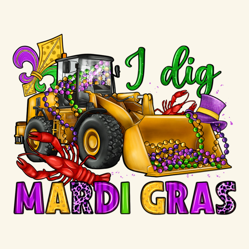 I Dig Mardi Gras Bulldozer Premium Hoodie by JahusDesignShop | Teevron