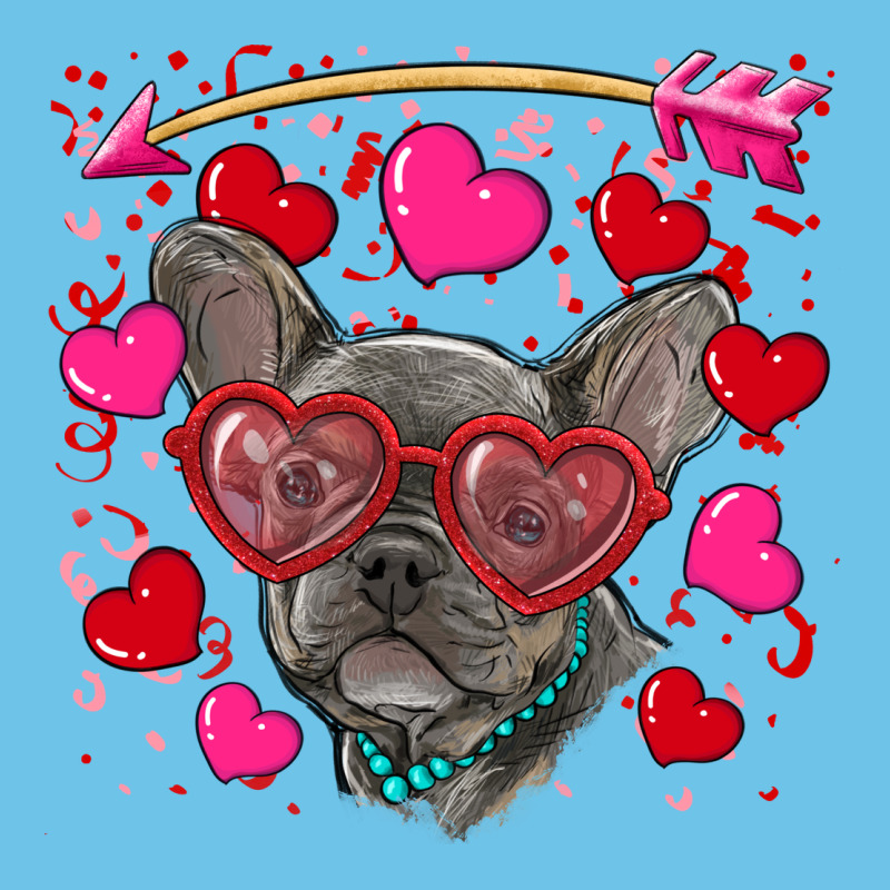 Valentine's Day French Bulldog Puppy Premium Sweatshirt by RanaPortraitStore | Teevron