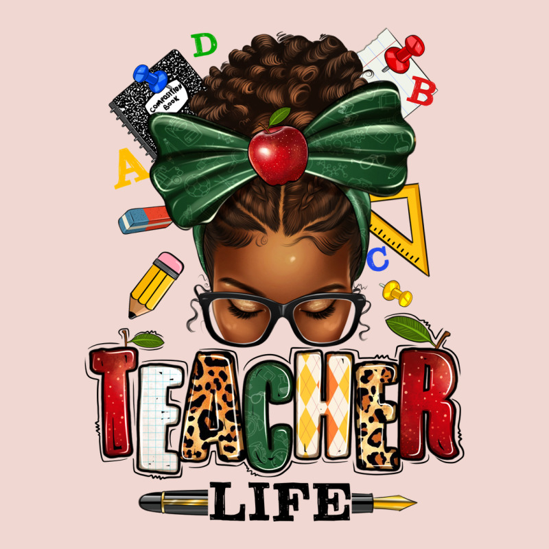 Teacher Life Afro Messy Bun Premium Sweatshirt by texasbilliewilder | Teevron