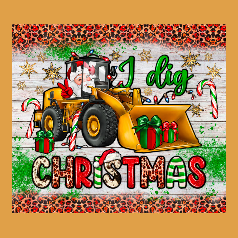 I Dig Christmas Bulldozer Santa Premium Hoodie by JahusDesignShop | Teevron