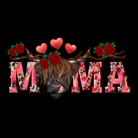 Valentine's Day Mama Black Highland Cow Premium Sweatshirt | Teevron