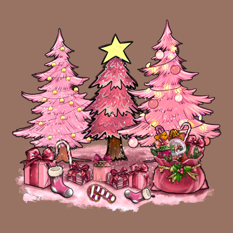 Pink Christmas Trees With Gift Box Bbs Premium Hoodie by BundleAndBundleShop | Teevron