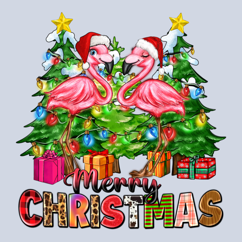 Merry Christmas Flamingo Premium Sweatshirt by Zillion Design Studio | Teevron