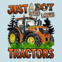 Just A Boy Who Loves Tractors Ladies Tee | Teevron