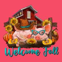 Welcome Fall Pigs Premium Sweatshirt | Teevron