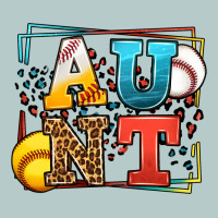 Baseball And Softball Aunt Leopard Frame Heavy Core Tee | Teevron