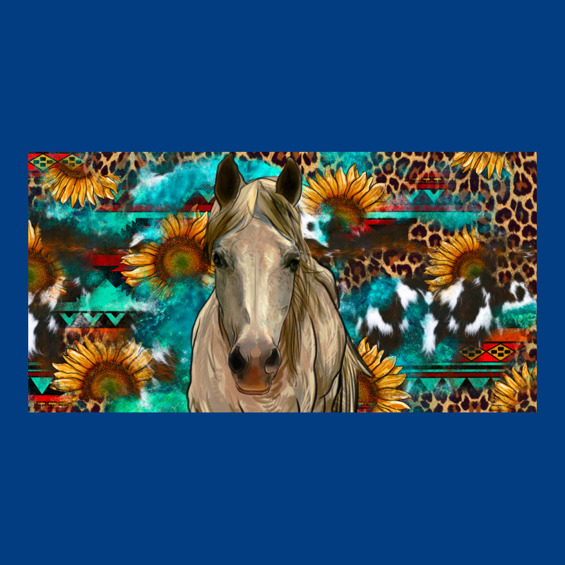 Horse With Sunflowers Aztec And Cowhide Premium Sweatshirt by RanaPortraitStore | Teevron
