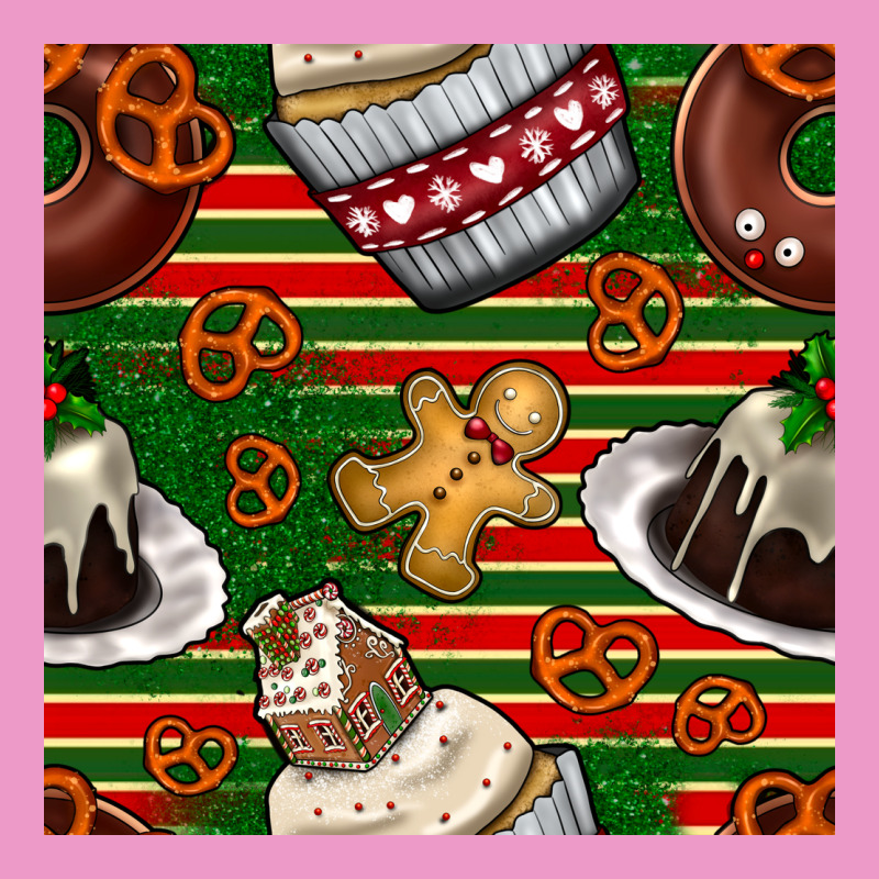 Christmas Cake Seamless Pattern Urban Hoodie by BundleAndBundleShop | Teevron