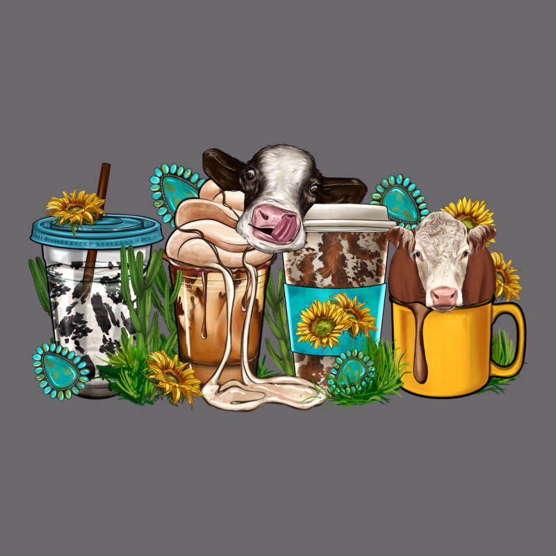 Western Cow Coffee Cup Premium Sweatshirt by texasbilliewilder | Teevron
