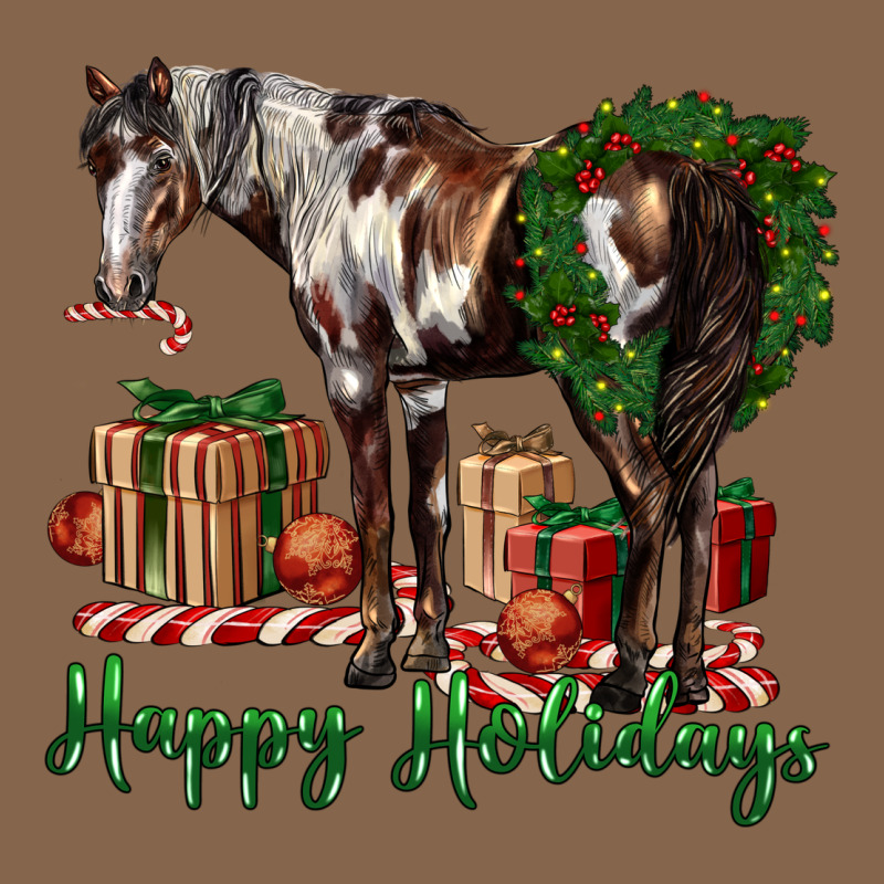 Happy Holidays Mustang Horse Premium Tee by LillyAllenDesigns | Teevron