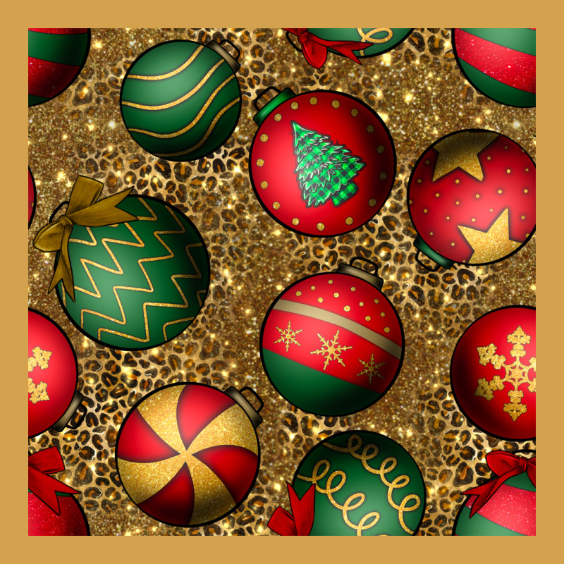 Christmas Ornaments And Leopard Seamless Pattern Urban Hoodie by BundleAndBundleShop | Teevron