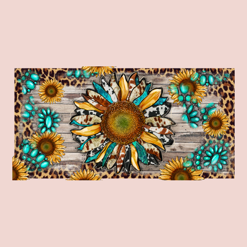 Western Sunflower And Gemstone License Plate Premium Sweatshirt by RanaPortraitStore | Teevron