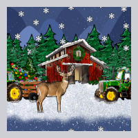 Christmas Town And Farm Tractor Seamless Pattern Urban Hoodie | Teevron