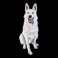 Hand Drawing White Shepherd Premium Sweatshirt | Teevron