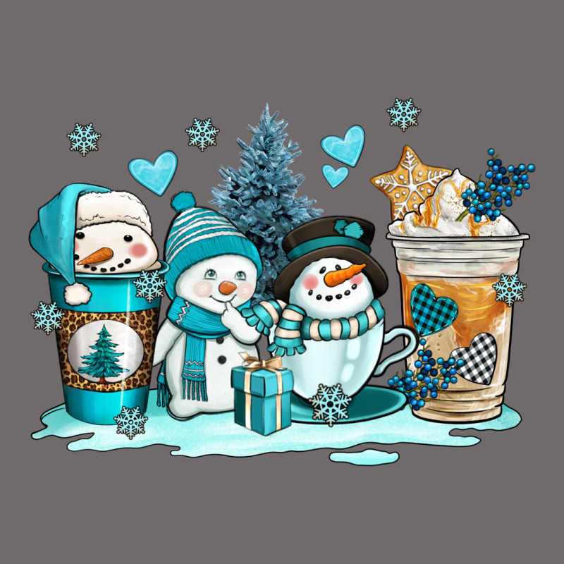 Winter Snowman Coffee Cups Urban Hoodie by AdoDesignShop | Teevron