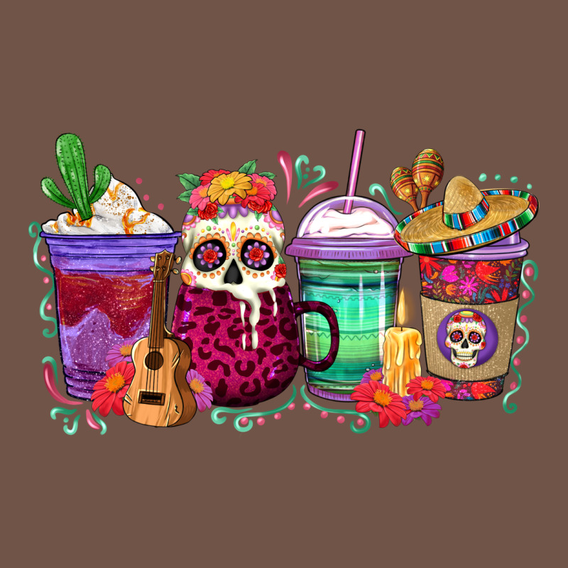 Dia De Los Muertos Coffee Cups Premium Sweatshirt by texasbilliewilder | Teevron