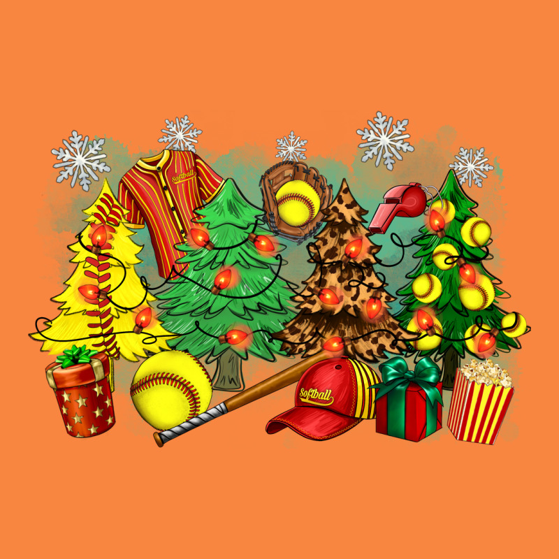 Christmas Trees With Softball Premium Sweatshirt by Zillion Design Studio | Teevron