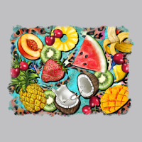Summer Fruits Background Long Sleeve Tee | Teevron