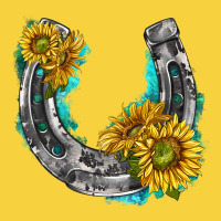 Horseshoe Cowhide And Sunflowers Premium Sweatshirt | Teevron